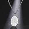LIKGREAT St. Jude Thaddeus Necklace Miraculous Pendant Chain for Men Women Catholic Religious Jewelry Gift for Protection Hope