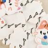 Pack Of 6 Auto Adhesive Cartoon Rabbit Embroidery Patches Plush Fabric Stickers For DIY Crafts Clothing Bags Decors