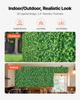 Artificial Plant Wall, 4 PCS 61 x 243.8 cm Artificial Boxwood Panels, Sun Protection Greenery Backdrop Privacy Hedge Fence, Fake Grass Screen for
