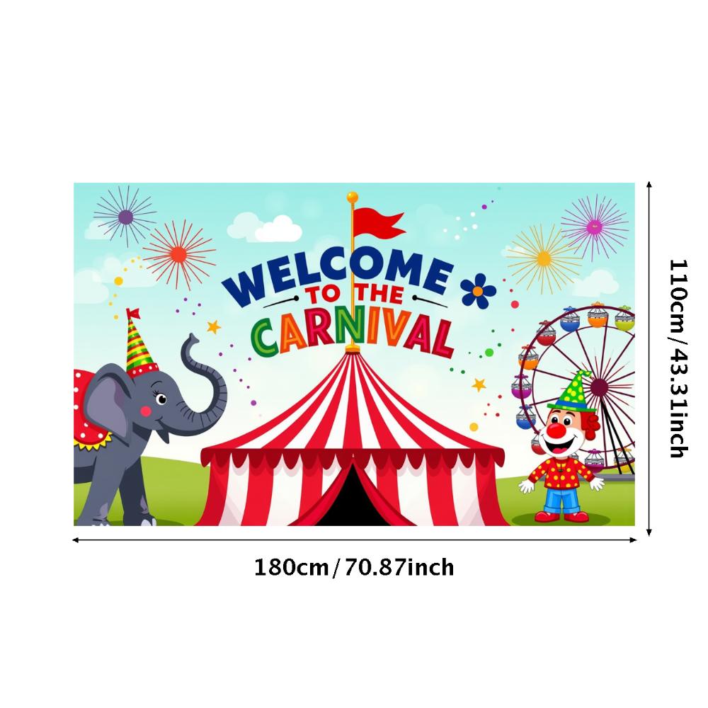 Event Backdrop Large Carnival Banner Decor Reusable Welcome Backdrop For School Event Festival Decor Birthday