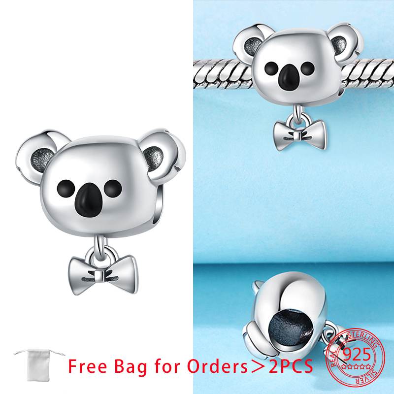 Animals Beads Pendant Fit Bracelet Necklace Charms Copper Originales Accessories Bead Jewelry Making Fine Jewelry Gift