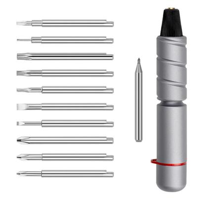 Präzisionsschraubendreher-Set 11-teilig Professionelles Elektrikerschraubendreher-Set Isolierter Griff Magnetischer Bit