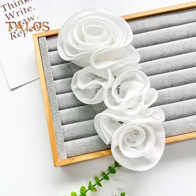3D-Blumenapplikation aus Spitze für Pullover, Kleid, Bluse, Dekor, DIY-Nähflecken, Brustblume, Nähapplikation, Kleidungszubehör, Hochzeitsfeier, Kleidung