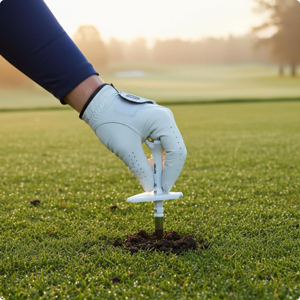 Cleaning Golf Tee Numbered Markings Adjustable Winged Support