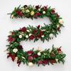 NUCHI 2.7m Velvet Christmas Vine with Ball Decorations