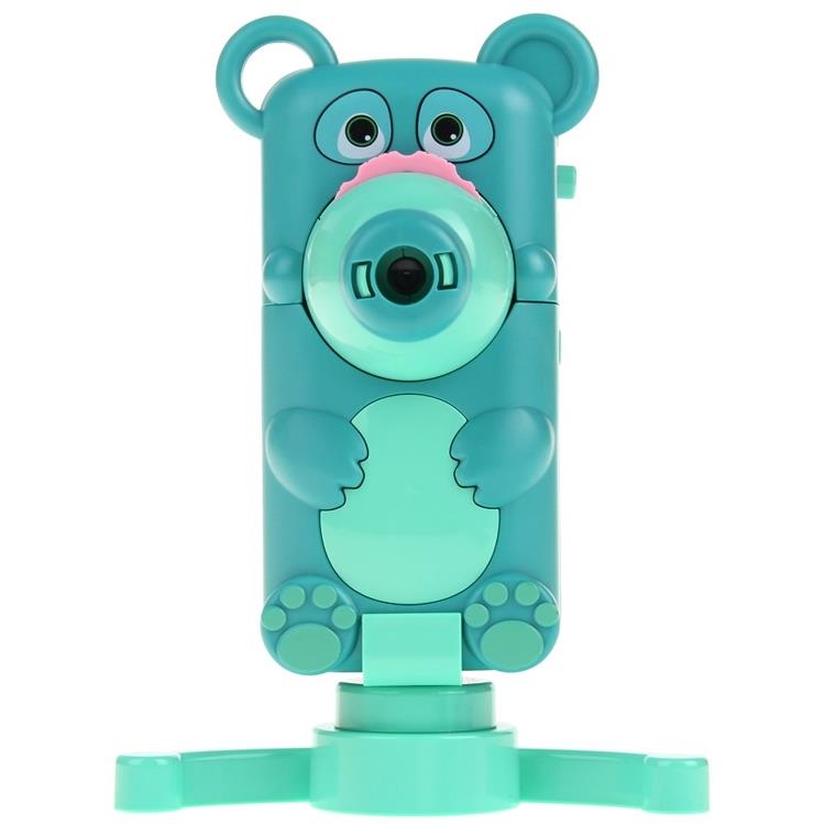 Teddy Bear Projector for Drawing Handy Projector 48 Slides Lanyard Stand - Green