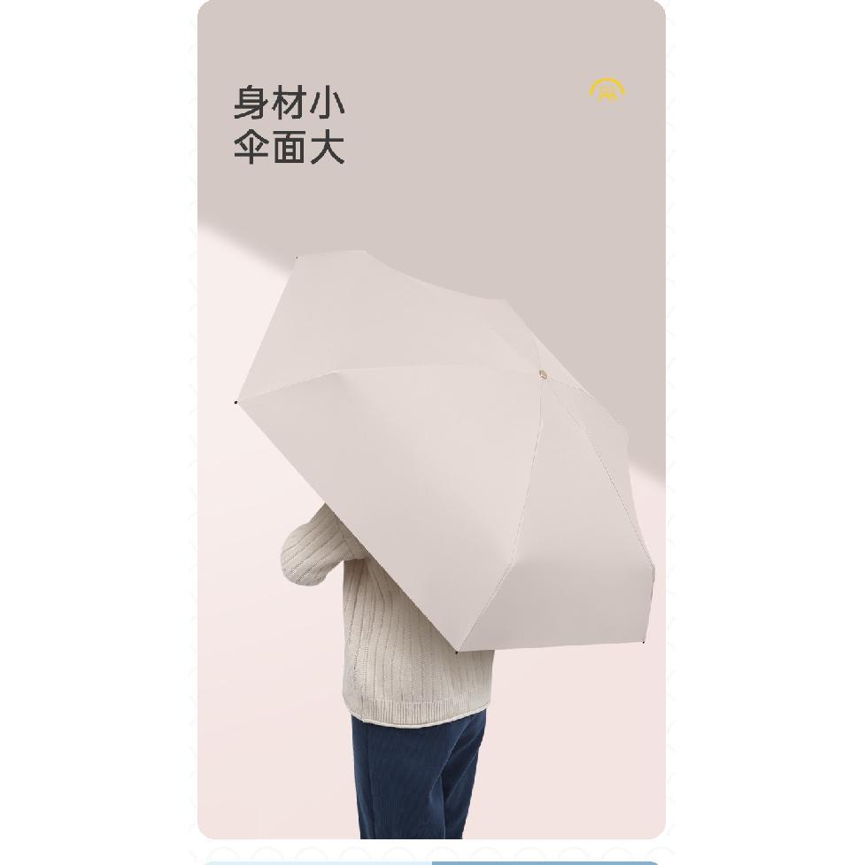 Mini Sun Umbrella Pocket Rain Umbrellas Anti UV 6-Folding Parasol Portable Lightweight Women Men Sunshade Umbrella for