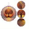 Metal Wind Chime Tree of Life Design Outdoor Garden Decor No Batteries Needed for Patio Yard Lawn
