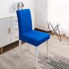 Elastic Chair Cover Removable Dust-proof Dining Room Seat Slipcover Solid Color