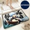 Soft Flannel Floor Mat Anime Gin Tama Floor Mat Non-Slip Absorbent Doormat Bathroom Bedroom Home Decor Rug