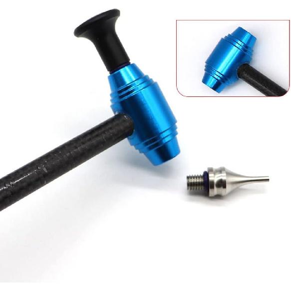 Beulenreparaturgerät, Auto-Beulenreparaturwerkzeug Teleskopischer Aluminiumlegierungshammer mit 5 Abziehköpfen Lackfreie Beulenentfernung Werkzeugsatz