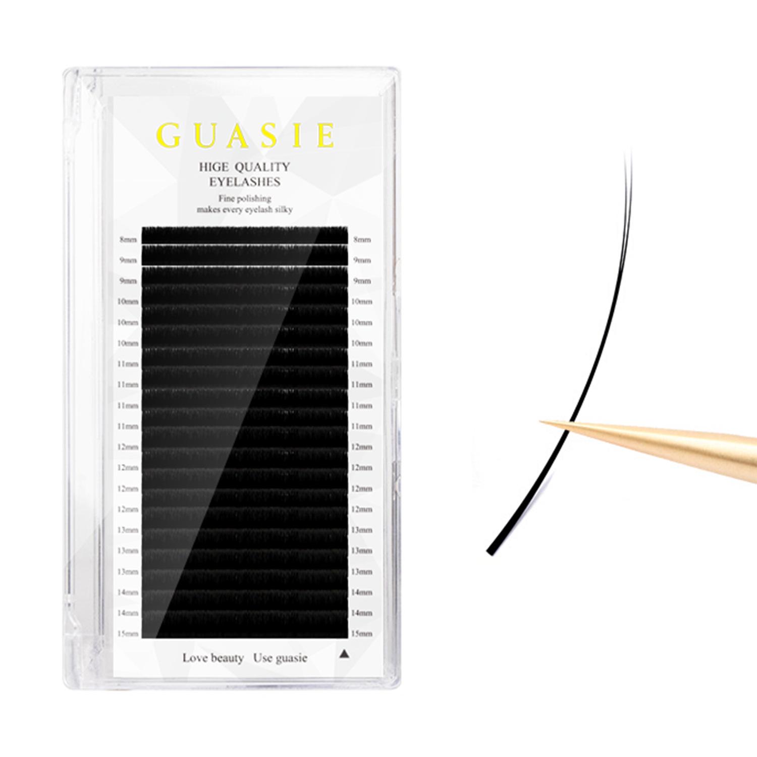 

Бесконтактные Натуральные Густые Однопучковые Двусторонние Авиаресницы (0,15) - 20 рядов 15mm