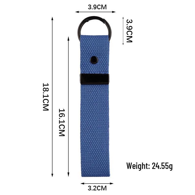 Korean INS Style DIY Canvas Embroidery Keychain - Handmade Heat Transfer Blank Keyring Pendant.