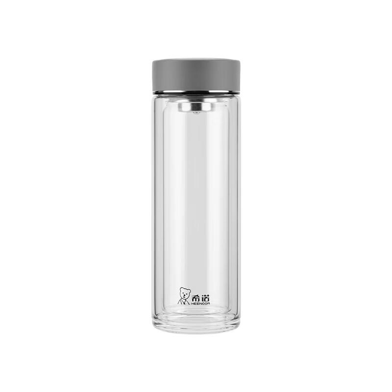 Xino XN-2905 Double-Layer Borosilicate Glass Insulated Mug with Tea Infuser