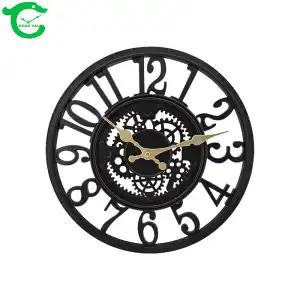 Outdoor Resin Wall Clock Waterproof, 12 Inch Silent Non Ticking Clock Decorative Clock for Patio, Garden, Pool or Living Room