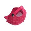 Women's Summer Rhinestone Baseball Cap - Stylish, Face-Slimming Hat