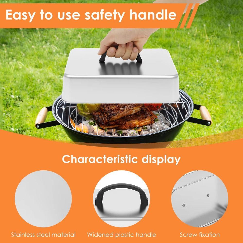 Stainless Steel Restaurant Cuisine Cover S/M/L/XL Frying Pan Cover Teppanyaki Cooking