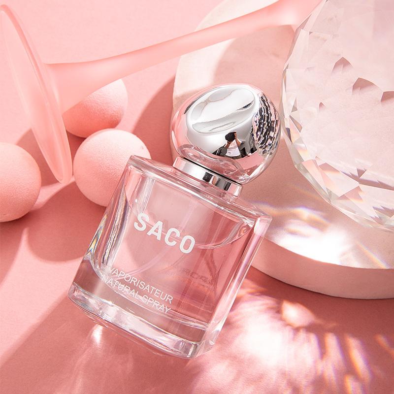 Women's Pink Crystal Diamond Perfume Lasting Fragrance To Stay Students Fresh and Natural 50ML Niche Premium Fresh Lasting Fragrance Gift for Friends