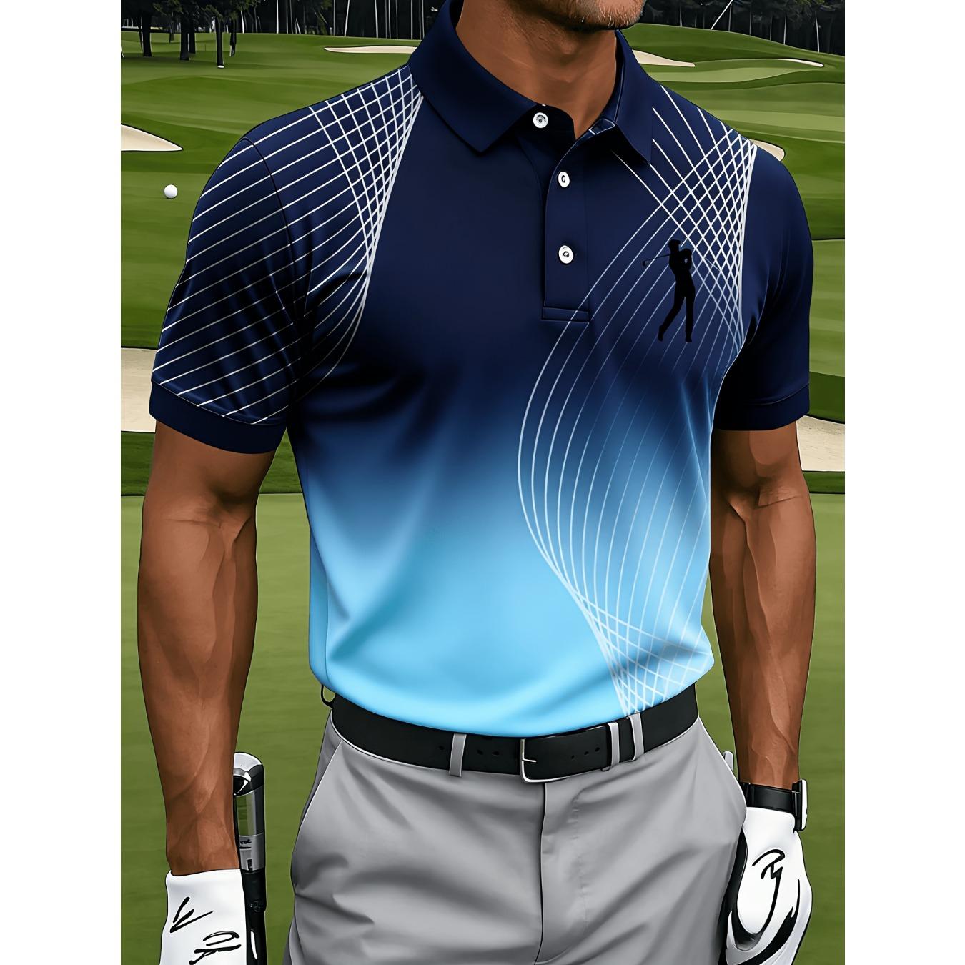 

2026 Model Men s Business Polo Shirt - Golf Ball Sport - Comfortable and Breathable - 3D Printing - Suitable for All Seasons. S