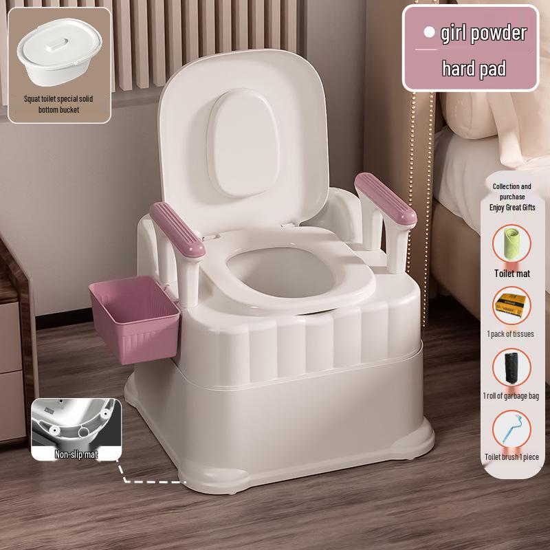 Portable Commode Chair for Adults: Ideal for Elderly, Pregnant Women, and Indoor Use