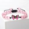 Adjustable Hand-Woven Bracelet with Butterfly Pendant for Women, Men's Gift, In Stock