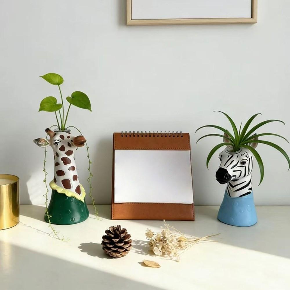 Floral Arrangement Animal Vase Modern Giraffe Vase Creative Art Vase  Home Decoration