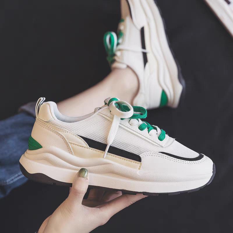 

Платформенные кроссовки для женщин 2025 лето новая сетчатая дышащая папина обувь повседневные маленькие белые туфли спортивная обувь Форрест Гамп 40 зелёный