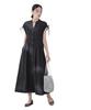 Nano Universe Ribbon Drawstring Soccer Shirt F Women's Dress, 010, Black, 669-5219318
