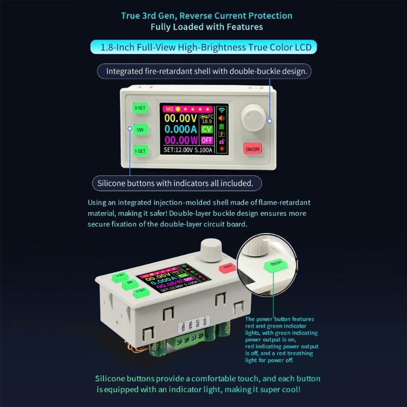 Regulated Power Supply Converter 0~40V 60W Step Down Stabilized Voltages Current Regulator Step Down Module Enduring