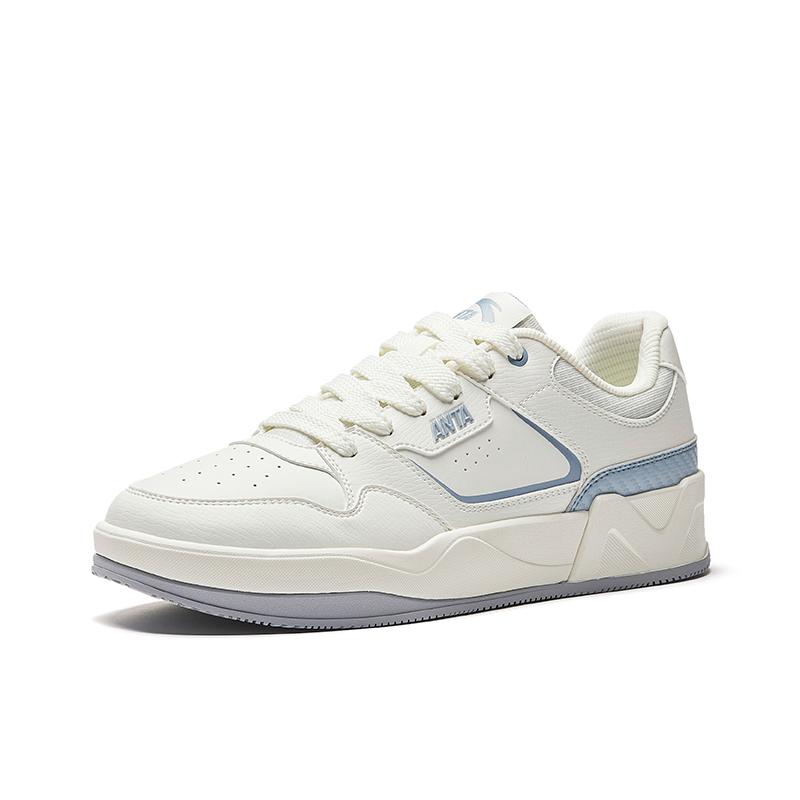 Anta C37 Series Classic Versatile Fashion Casual Slip-Resistant Durable Low-Top Skate Shoes Men Sneaker White Blue 912528037-1