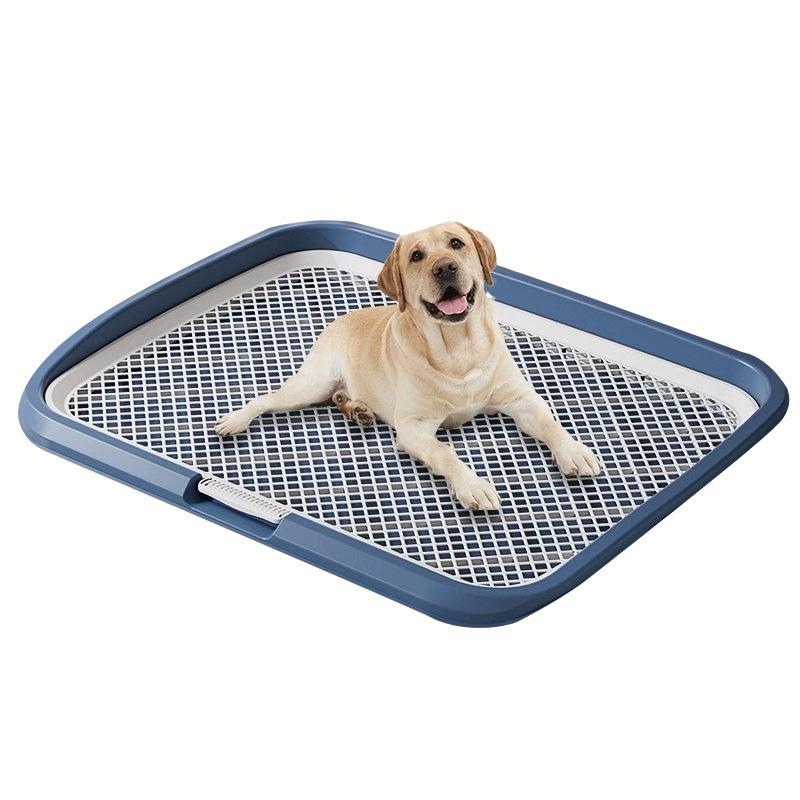 Plastic Grid Dog Toilet Pad: Anti-Stepping Design, Easy-to-Clean, Enlarged Size, Urine-Separating Potty Tray
