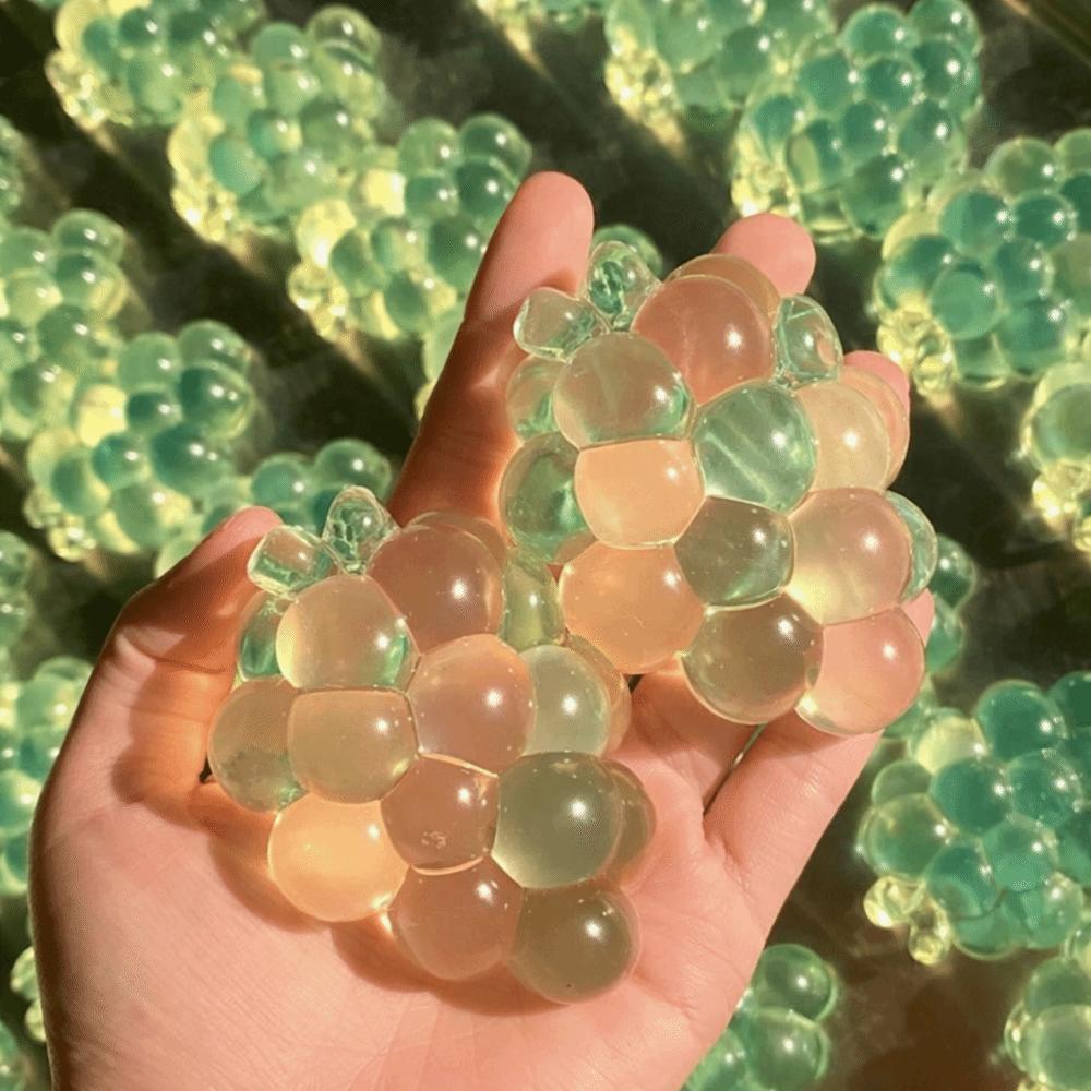 Stretchy Material Squishy Fruit Grapes Squeeze Design Fruit Shape Fidget Slow Rising Creative Stress Relief Anxiety Management