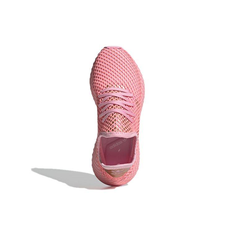 Adidas Originals Deerupt Runner Casual Low-Top Running Shoes Women Sneaker Pink Gold EF5386