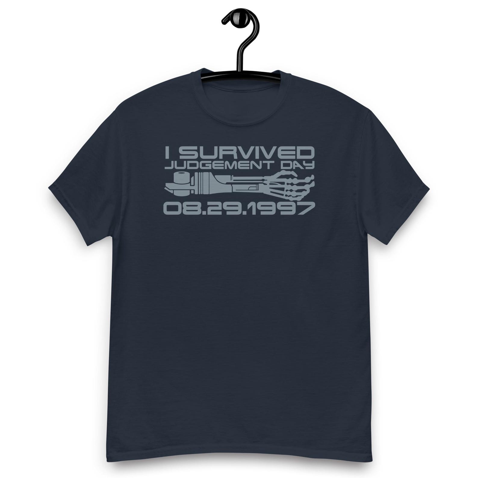 Terminator 2 Movie - I Survived Judgement Day Sci-Fi T-shirt 2XL