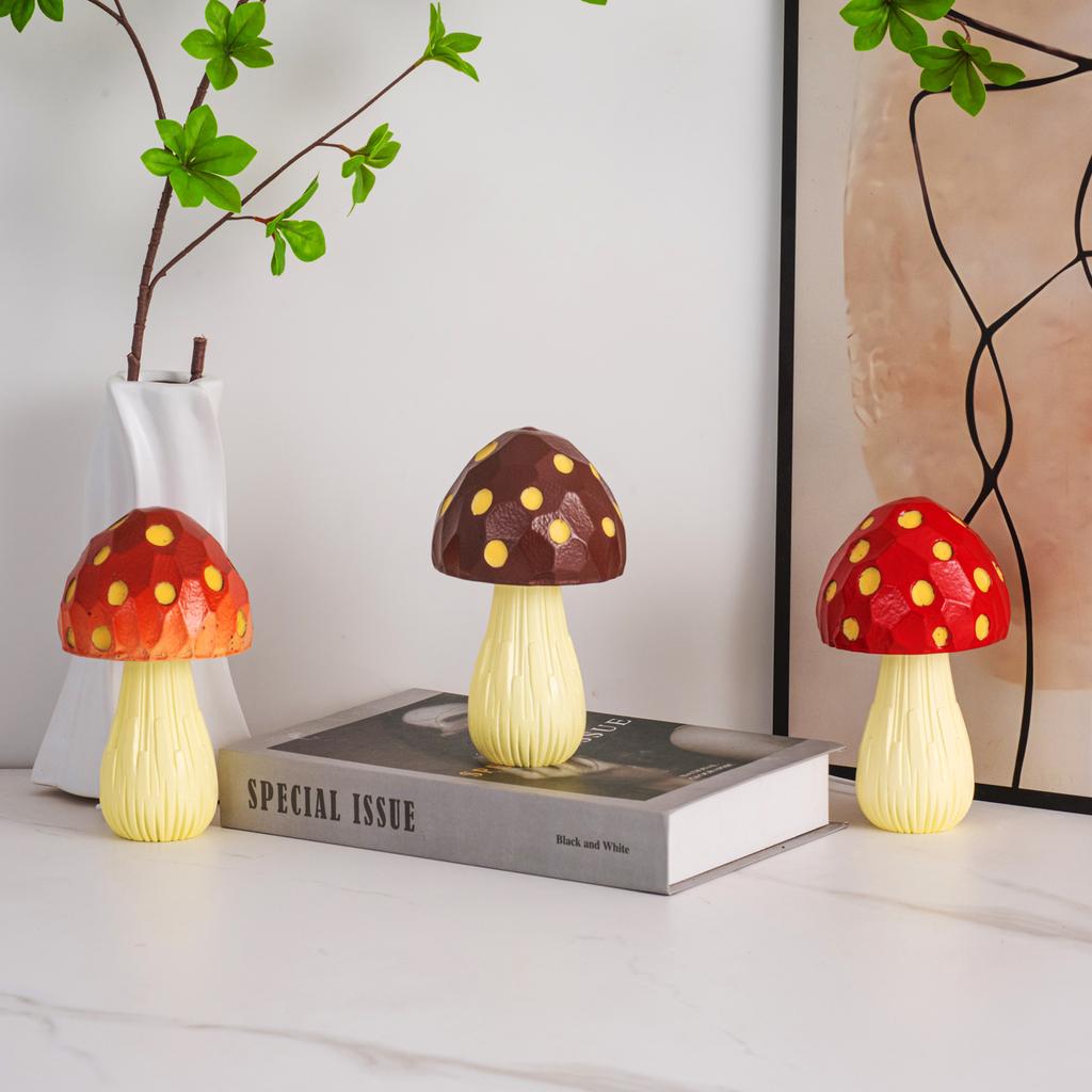 Nordic Mushroom Table Lamp Bedside High-end Ambient Light Decoration Creative Bar Desktop Night Light