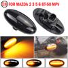LED Flowing Water Dynamic Turn Signal Side Marker Light Indicator Blinker For Mazda 2 2003-2014 For Mazda 3 5 6 BT-50 MPV