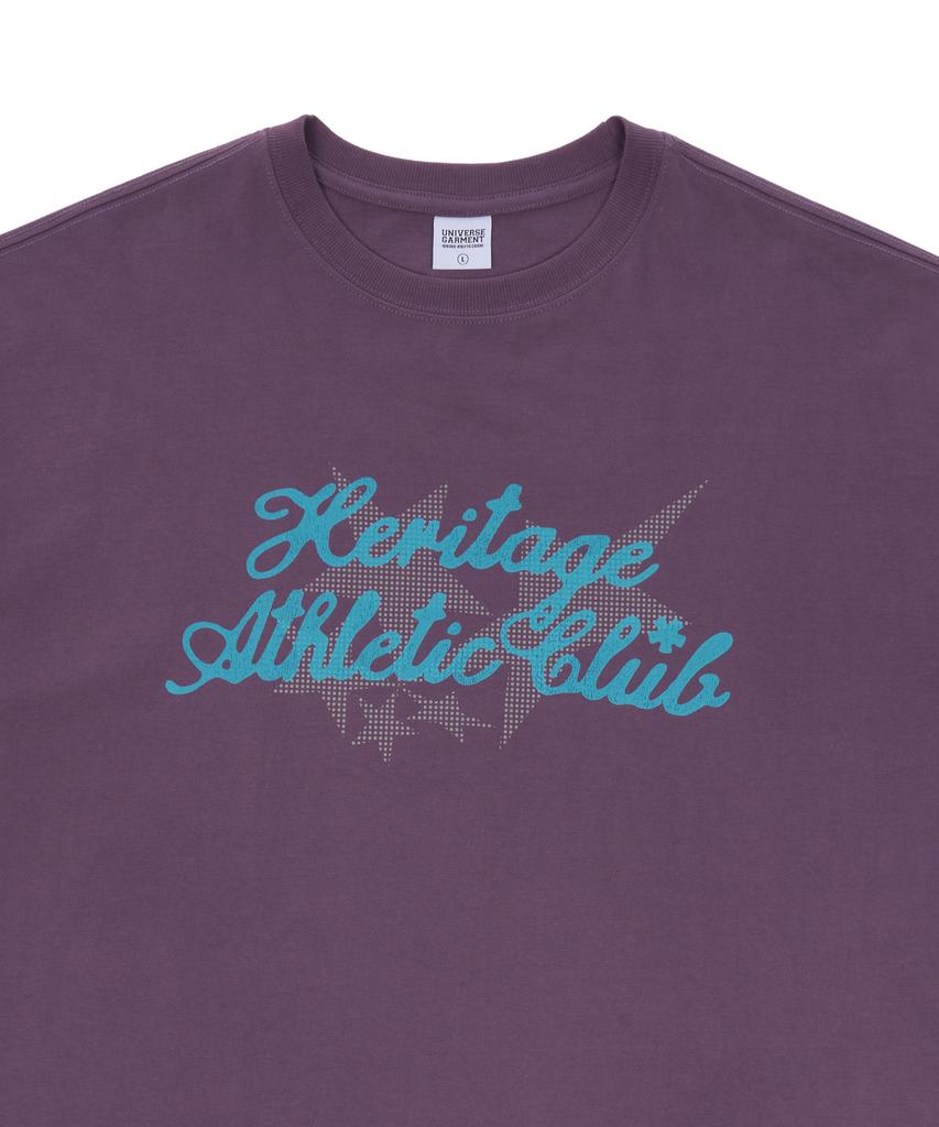 Yunibeoseugameonteu Hac Print T-Shirt_Purple