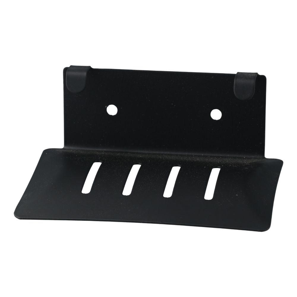 Stainless Steel Toilet Drain Soap Box Silver/Black 11.8*8.3*4.3 CM Bathroom Soap Holder Punch-free Soap Holder Wash Basin