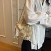 Yogodlns Stroh Handgefertigt Sommerurlaub Gewebt Damen Floral Dekor Kleine Umhängetasche Böhmisch Strand Reise Korb Crossbody Taschen