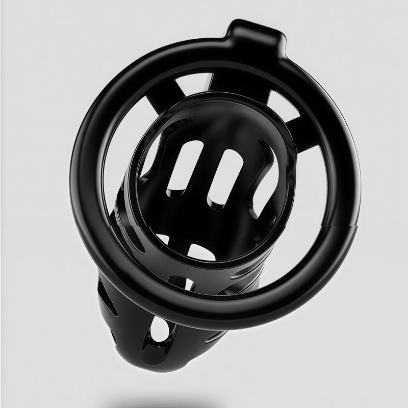Male Penis Lock Chastity Cage Replace Rings Resin Testicle Lock Adjustable Breathable Cock Cage BDSM Sex Toy for Couples Men