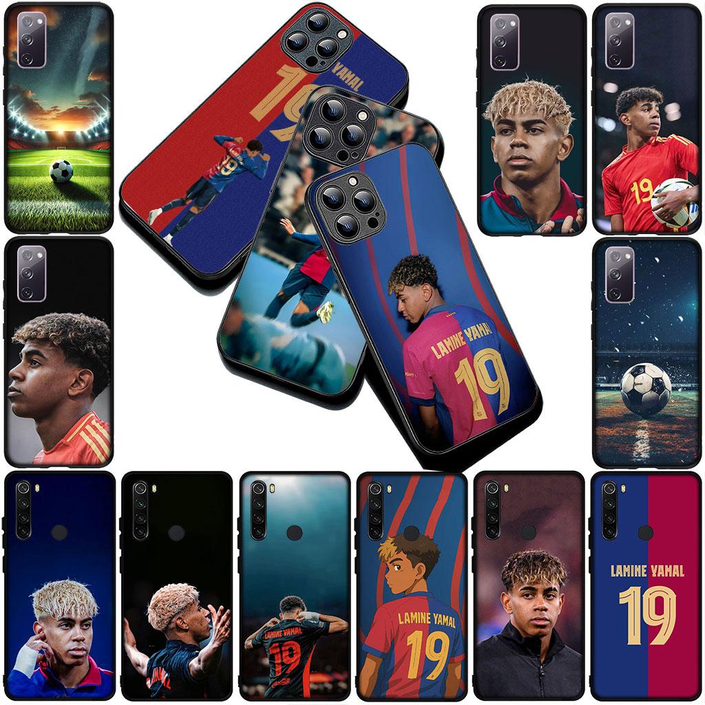 Phone Cover for Xiaomi Redmi 15 15C A4 A5 9A 9C NFC Note 9 8 9T 8T 5G Soft Silicone Case Soccer NO 19 Football Number No19