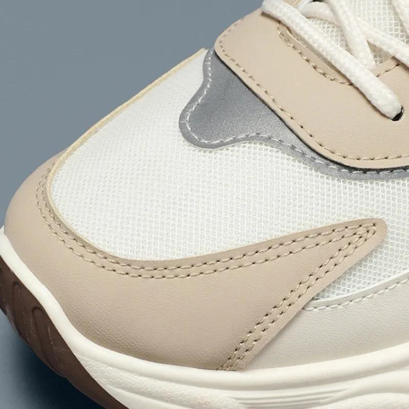 New Men's Shoes Spring New Mesh Breathable Sports Shoes Fashion Thick Bottom Anti Slip Wear Resistant Casual Shoes 2025