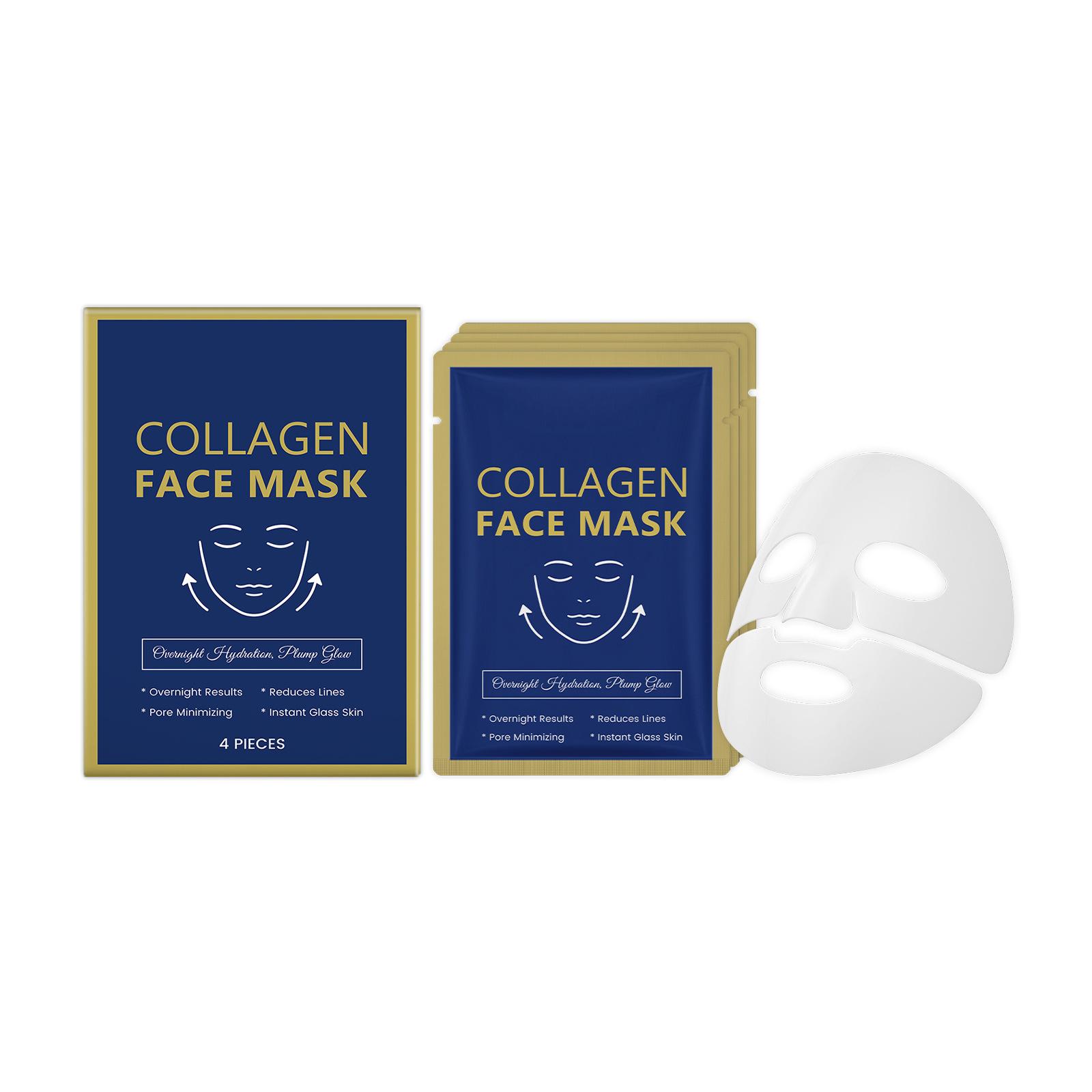 Collagen Facial Mask, Hydrating And Moisturizing Mask, Nourishing To Reduce Dryness,10ml белый