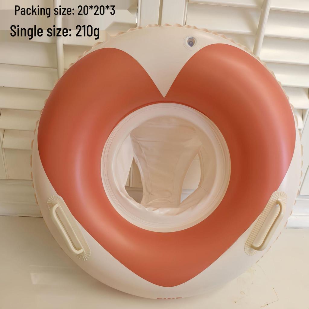 Large Toddler Boat-Themed Swimming Ring with Canopy & Steering Wheel