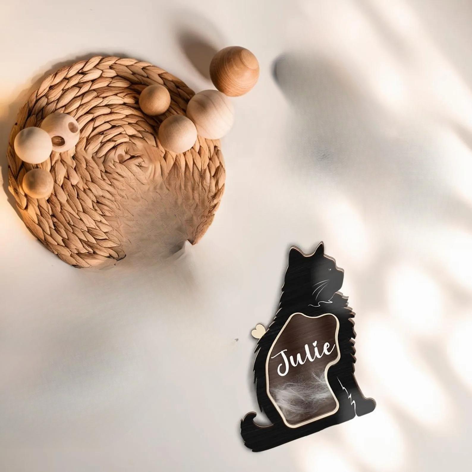 

Креативная деревянная коробка для хранения шерсти питомца, памятная коробка для собаки cat