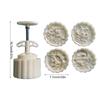 50g Multifuntional Dessert Molds Pastries Molds Flower Shape Dessert Decorating Tool Baking Molds for Baking Lover