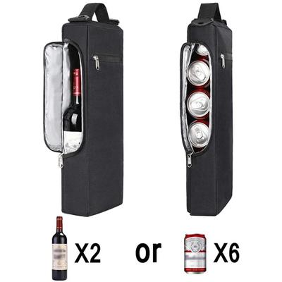 Golf Kühltasche Wein Bier Getränke Eisbeutel Schwarz Oxford-Gewebe Thermoisoliert Getränketräger Outdoor-Sport Kühltasche