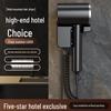 Wall-Mounted High-Power Hairdryer for Hotel Bathrooms, No Drilling Required