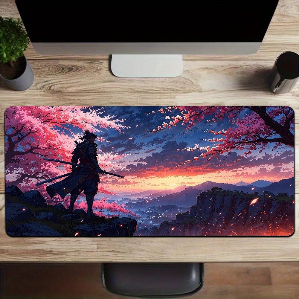 1pc Japanese samurai Large Mouse Pad computer mat Desk Mat keyboard mat Office Gaming Table Mat