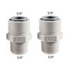 ELECQUEEN Quick Joint Connector,1/4'' Male Thread x 9.5mm(3/8'') OD Tubing Pipe Connection,Hose Push-in Fitting Straight Adapter